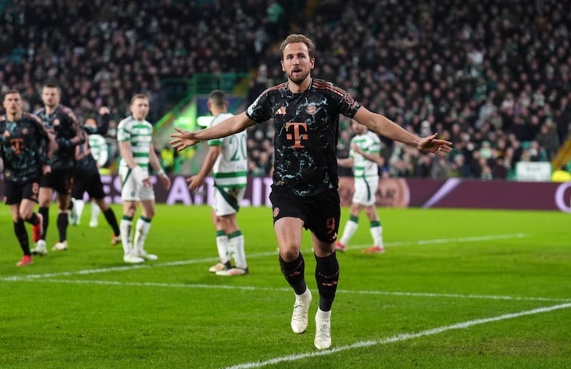 Harry Kane scored at Celtic Park