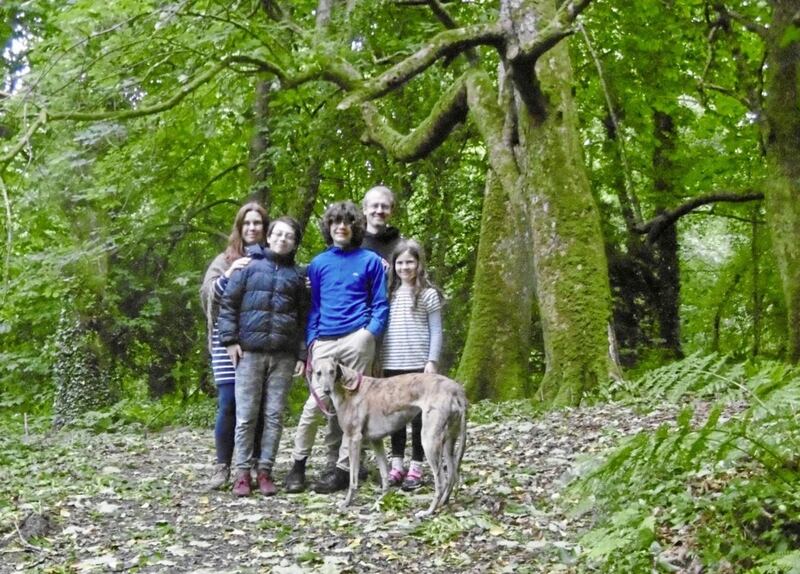 Dara McAnulty, his mum Roisin, dad Paul, brother Lorcan and sister Bl&aacute;thnaid 