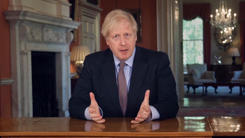 A screen grab of Boris Johnson addressing the nation on May 10 2020 (PA)