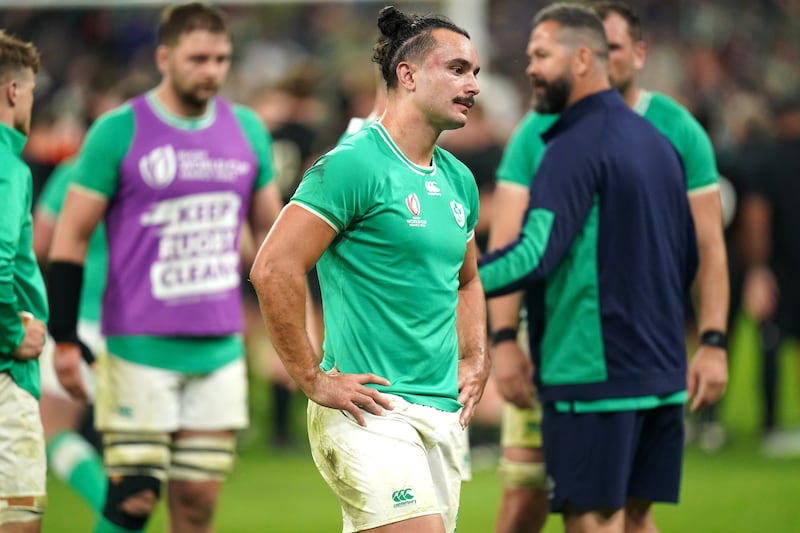 Ireland wing James Lowe endured a frustrating evening in Pretoria