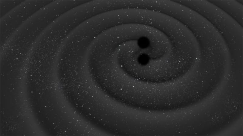 Artist's impression of black holes