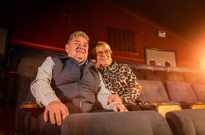 Ronnie and Margaret Rutherford take their seats for ‘the last picture at the last picture house’.