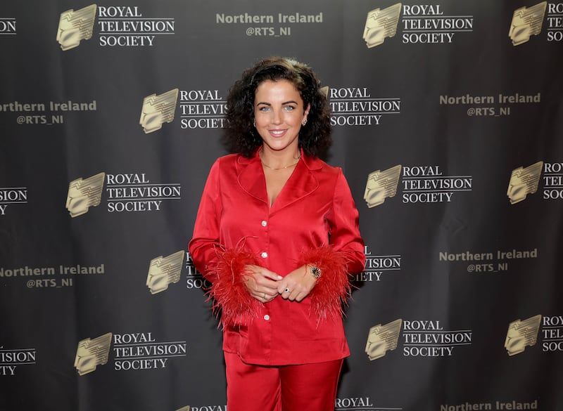 Jamie Lee O’Donnell from Derry Girls pictured at the RTS NI Programme Awards Ceremony in Belfast’s City Hall. Photo by William Cherry/Presseye