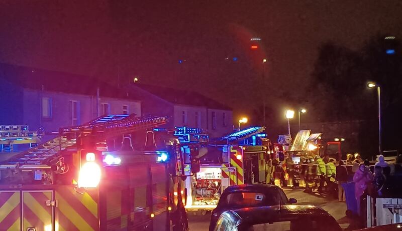 Fire crews from Antrim and Ballymena attended the scene (facebook.com/NIFRSNorth)