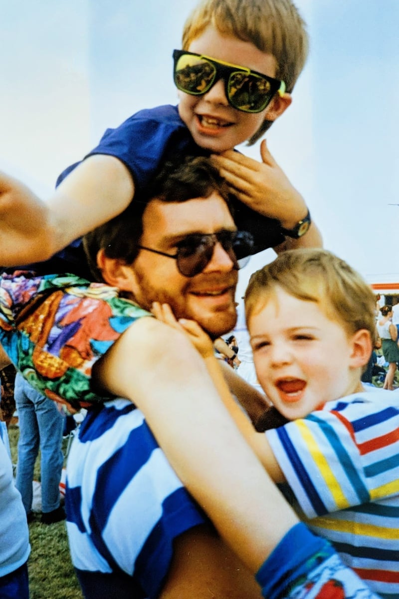 Jonathan Terry’s father, Steve (middle), died from an aggressive form of prostate cancer in 2021 (Jonathan Terry)