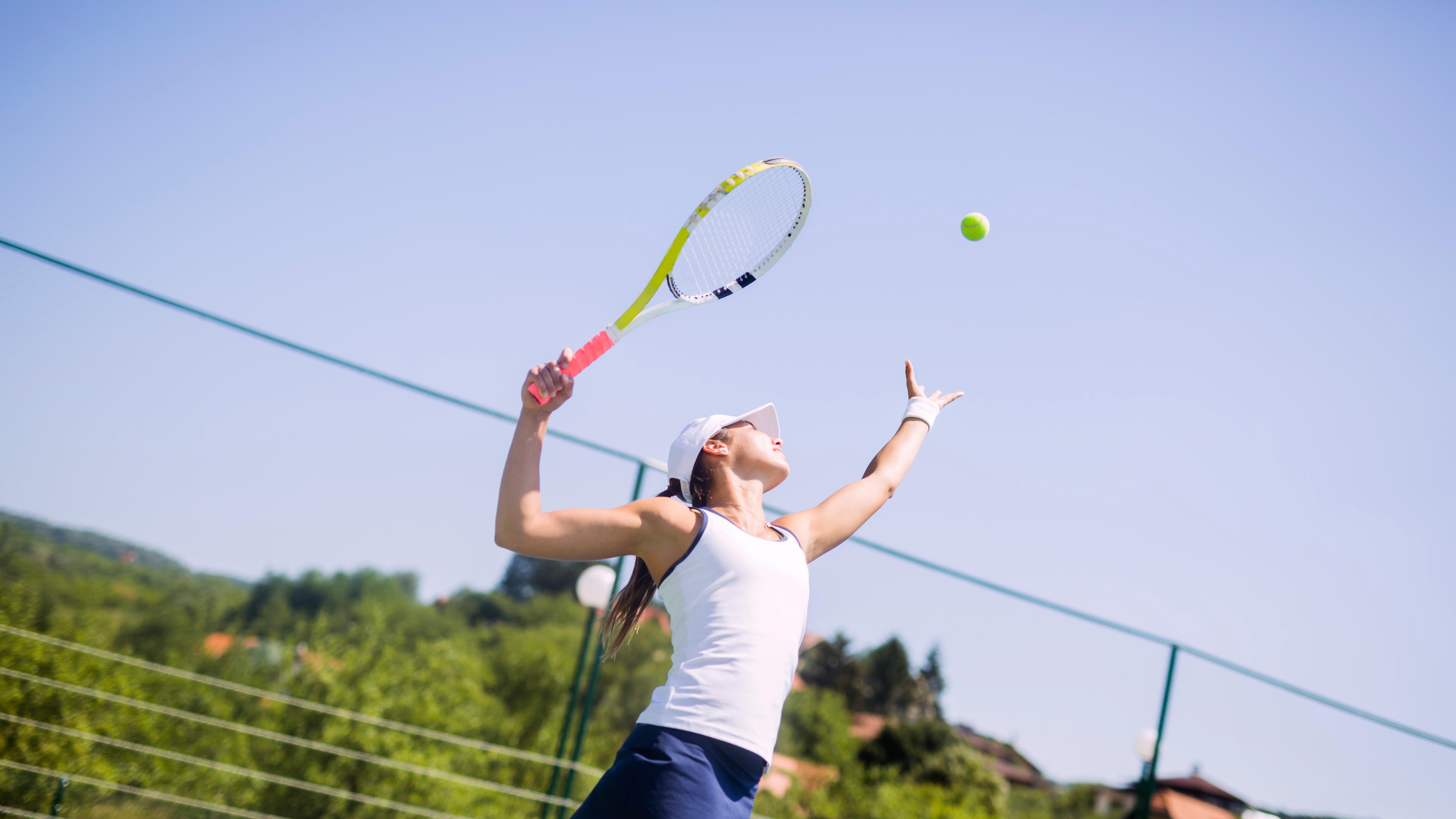 Practise makes perfect when it comes to tennis serves