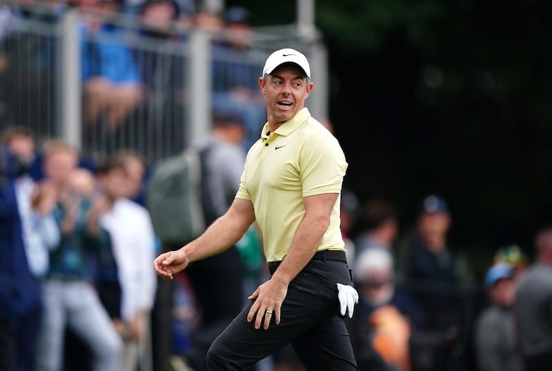 Rory McIlroy reacts after placing second to Billy Horschel following a play-off during day four of the 2024 BMW PGA Championship at Wentworth Golf Club in Virginia Water, Surrey. PICTURE: Zac Goodwin/PA Wire.