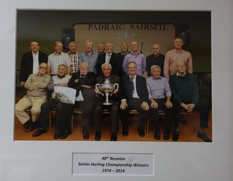 Patrick Sarsfields 40th reunion of 1974 Senior hurling championship team.