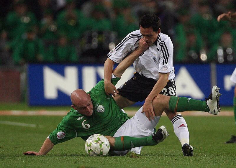 Lee Carsley (left) is a former Republic of Ireland international