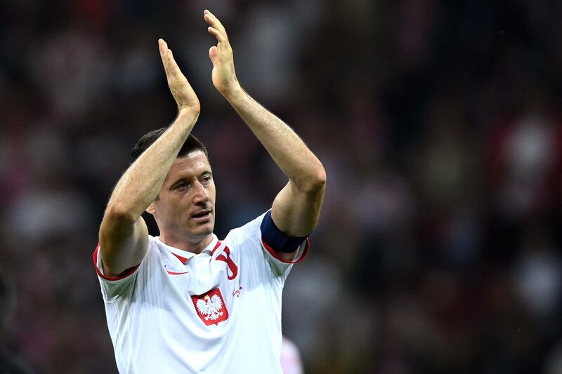 Poland dangerman Robert Lewandowski has scored a record 82 goals for his country