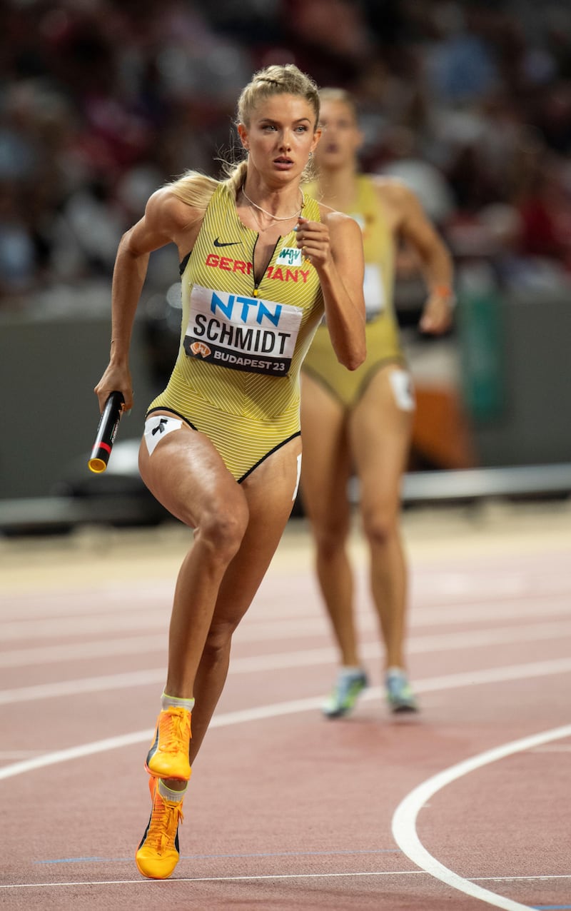 Alica Schmidt specialises in 400 metre relays