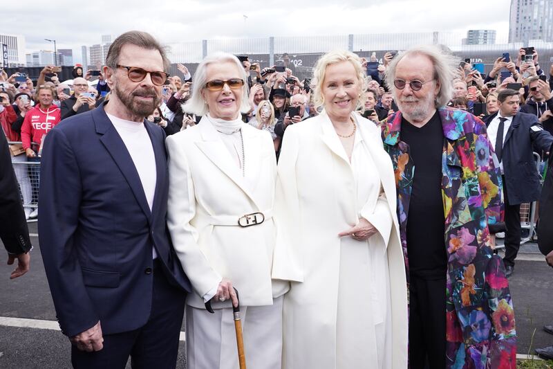 Bjorn Ulvaeus, Anni-Frid Lyngstad, Agnetha Faltskog and Benny Andersson.