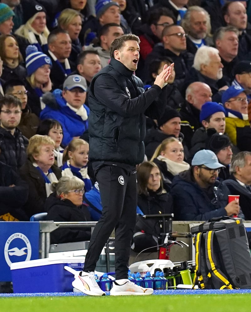 Fabian Hurzeler was a vocal presence on the touchline