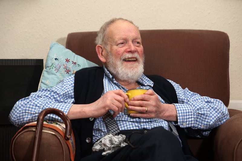 Writer Michael Longley pictured at home in South Belfast. PICTURE: MAL MCCANN