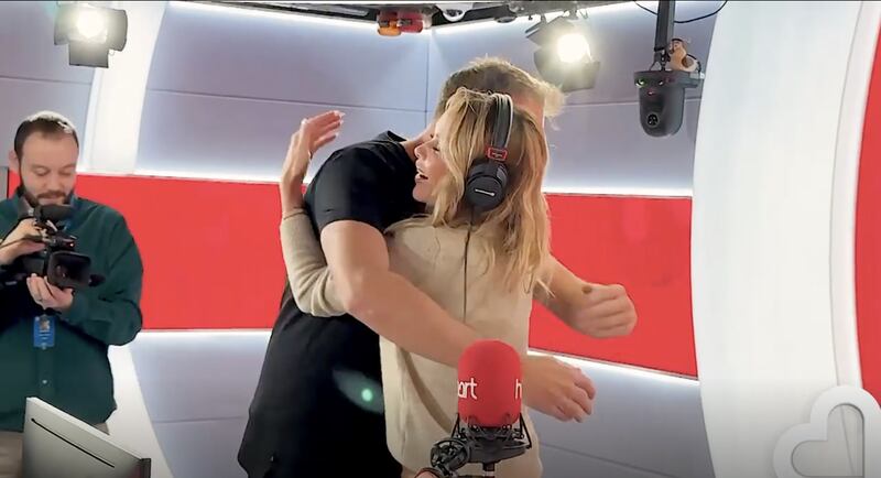 Jamie Theakston hosts the Heart Breakfast radio show with Amanda Holden