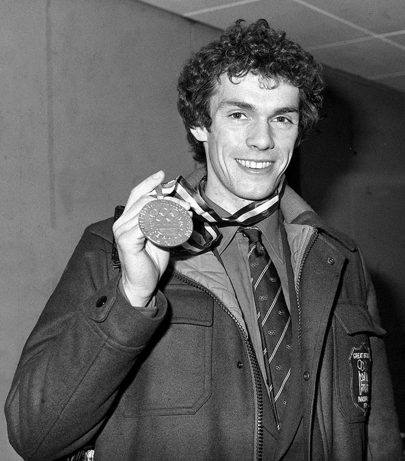 John Curry with medal