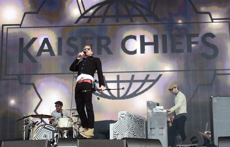 Ricky Wilson of the Kaiser Chiefs performing at the British Summer Time Hyde Park festival in Hyde Park (Ian West/PA)