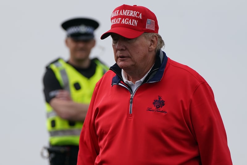 Donald Trump owns two gold clubs in Scotland