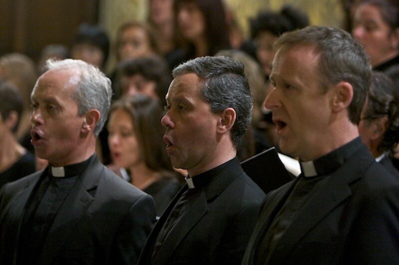 The Priests recording at the Vatican
