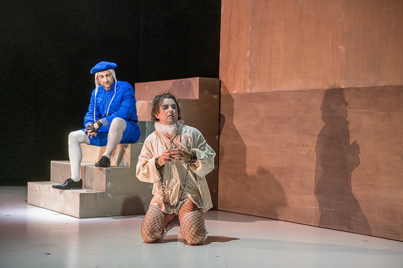 Chris McCurry and Ciaran O'Brien in The Tragedy of Richard III PICTURE: MELISSA GORDON