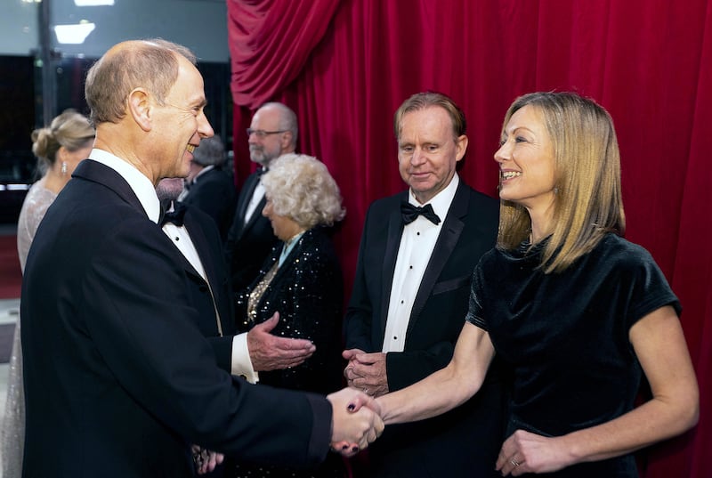 The Duke of Edinburgh meets Kevin Lygo and Katie Rawcliffe