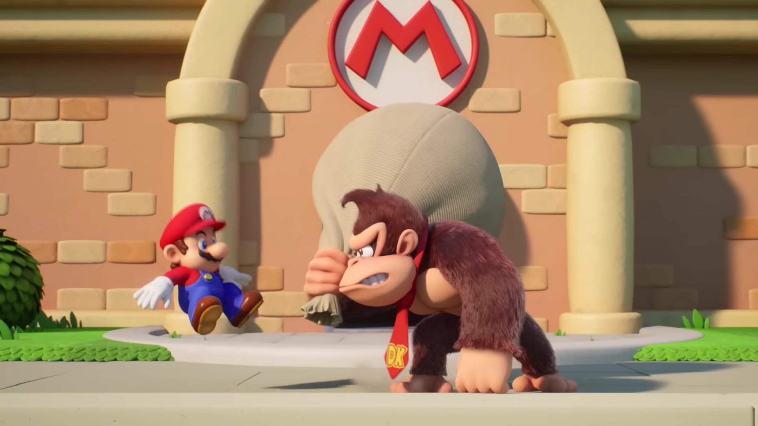 A screenshot from Mario vs Donkey Kong