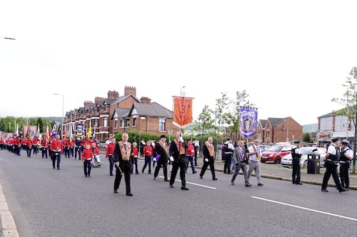 Orange lodge calls off controversial north Belfast feeder parade after commission ruling