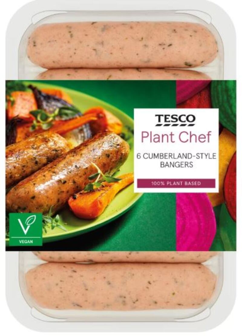 Tesco Plant Chef 6 Cumberland Style Meat-Free Bangers