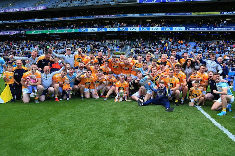 Antrim won the Joe McDonagh Cup in 2022. Picture: Seamus Loughran