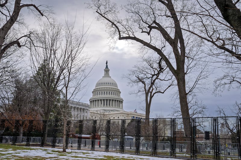 Preparations are continuing for Inauguration Day in Washington (J Scott Applewhite/AP)