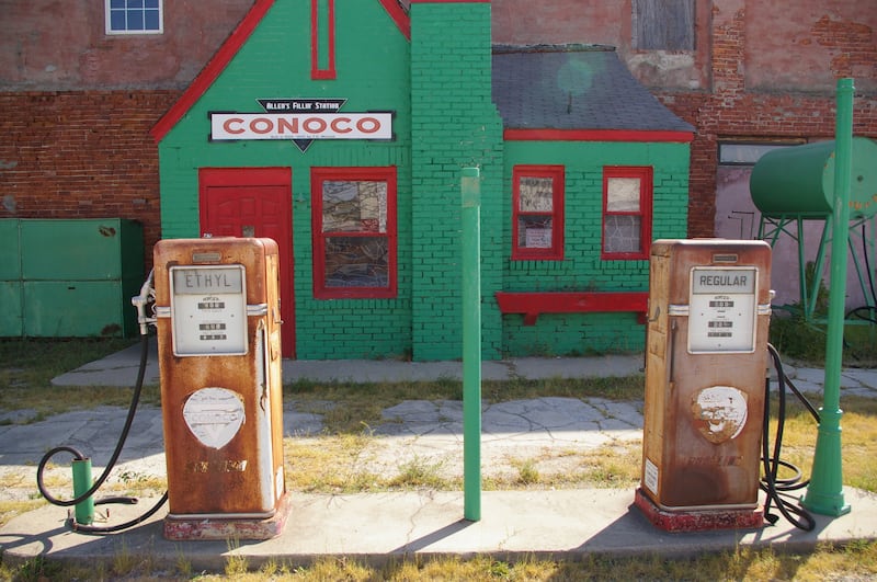 Old filling station, Commerce, Oklahoma