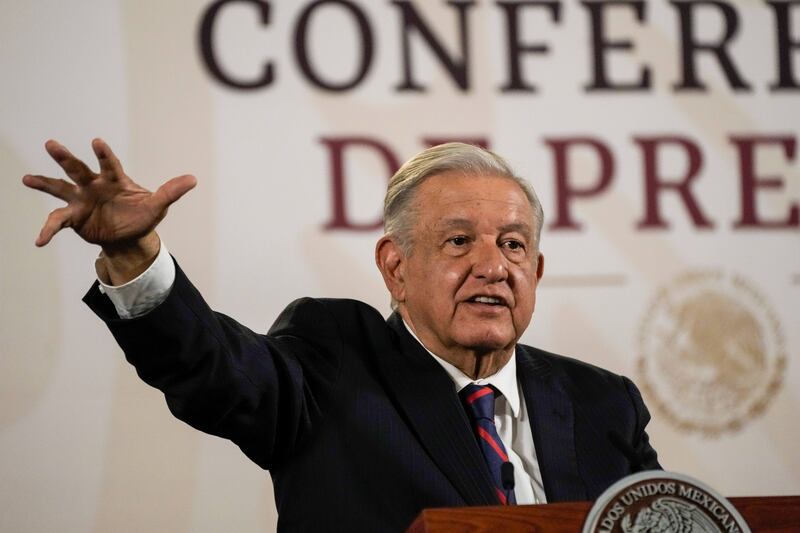 Mexican President Andres Manuel Lopez is not eligible to stand for re-election (Marco Ugarte/AP)