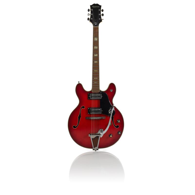 An Epiphone EA-250 electric guitar used by Noel Gallagher was among the high selling items