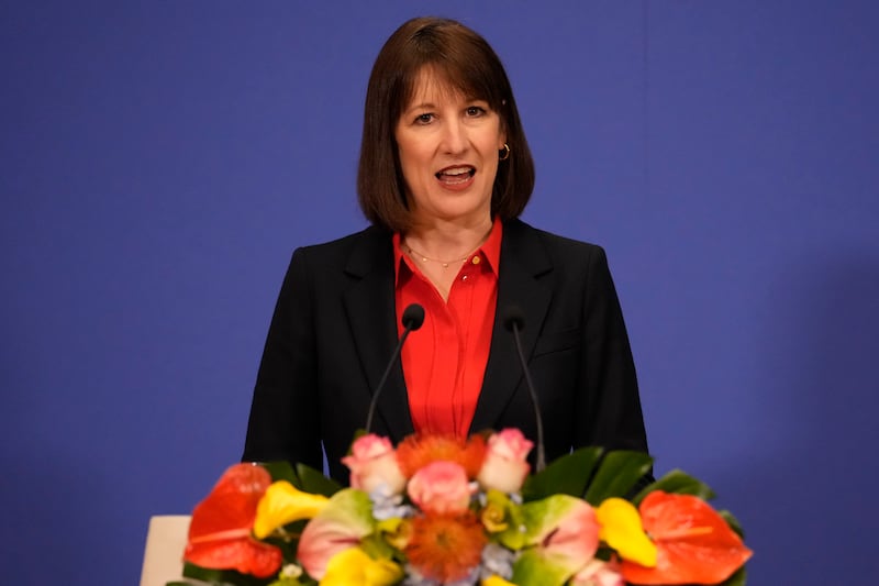 Chancellor Rachel Reeves insisted during a visit to Beijing, China, at the weekend that her fiscal rules are ‘non-negotiable’ (Aaron Favila/Pool/AP)