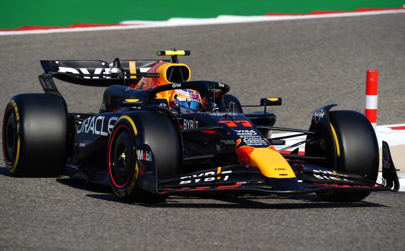 Red Bull’s Sergio Perez, pictured in practice ahead of the season-opening Bahrain Grand Prix