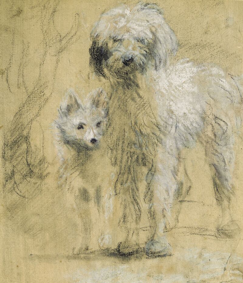 Tristram And Fox by Thomas Gainsborough (private collection)