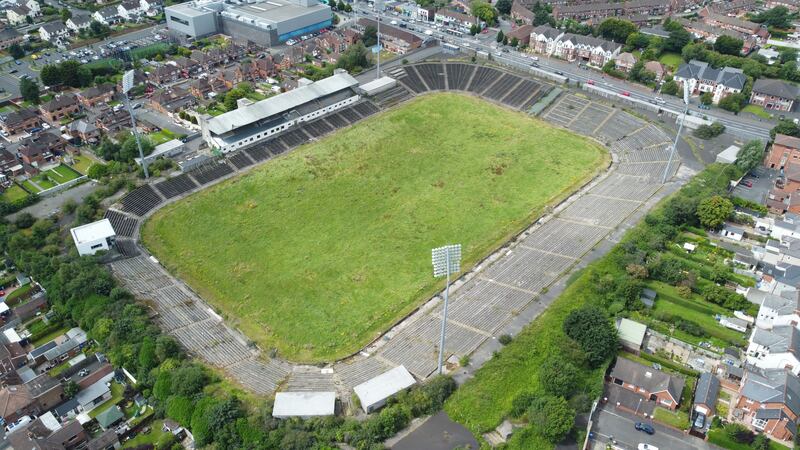 The Casement Park site in August of this year (Niall Carson/PA)