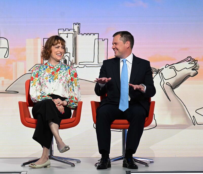 Former health secretary Victoria Atkins and former immigration minister Robert Jenrick both appeared on the BBC’s flagship political show but insisted they were not yet launching leadership bids (Jeff Overs/BBC)