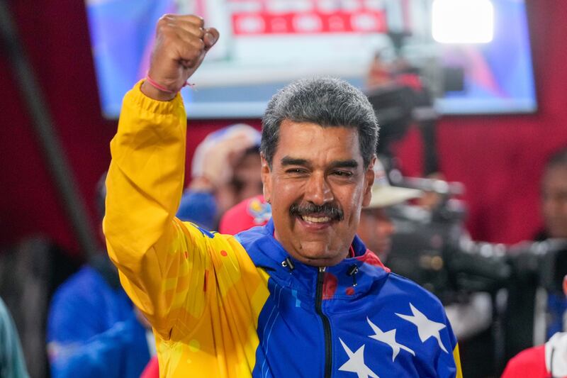 President Nicolas Maduro was declared the winner (AP)