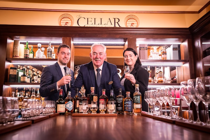 Malachy McCollum (centre) in The Cellar with Eddie and Bridgene McKeever.