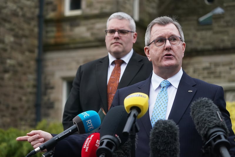 Gavin Robinson became DUP leader after the shock resignation of Sir Jeffrey Donaldson following his arrest and charging on historical sexual offences