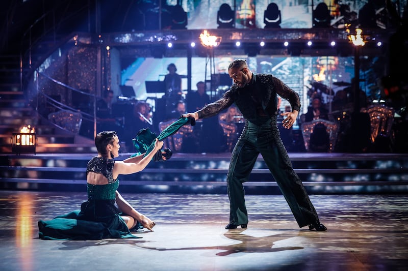 JB Gill and Lauren Oakley performing their paso doble