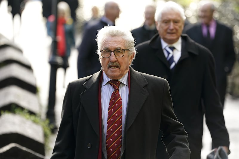 Former Wales and British Lions wing Gerald Davies attended the memorial service for JPR Williams