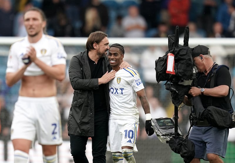 Marching on together. Leeds came back from 2-0 down to draw with Cardiff