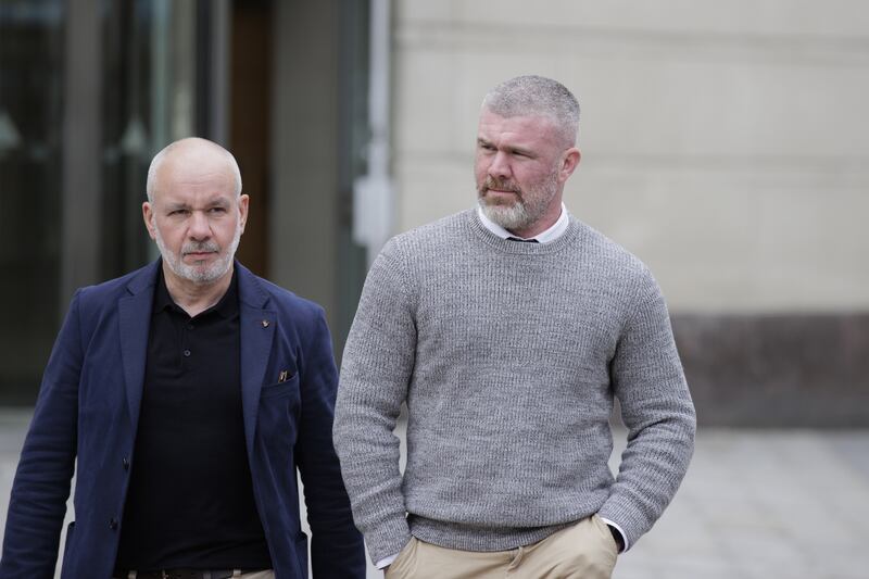 Peter Gearoid Cavanagh (right) is on trial for the murder of Lyra McKee