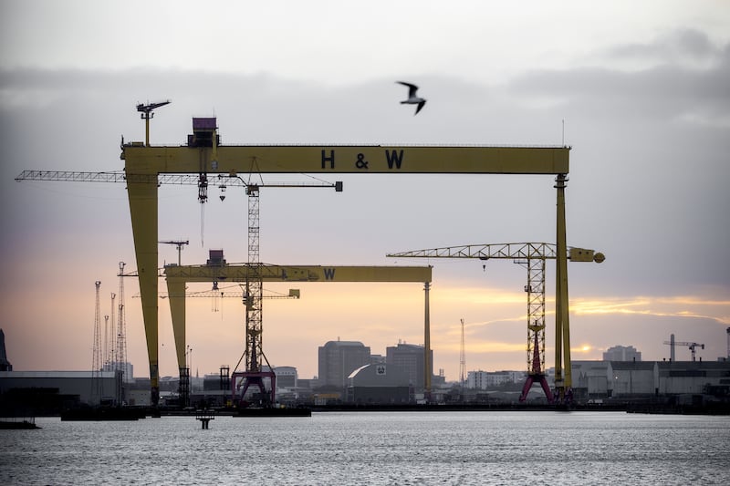 The Harland and Wolff cranes in Belfast