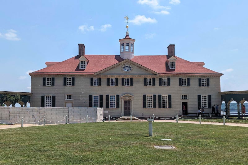 George Washington’s residence is undergoing a 40 million-dollar revitalisation project in Mount Vernon, Virginia (Nathan Ellgren/AP)