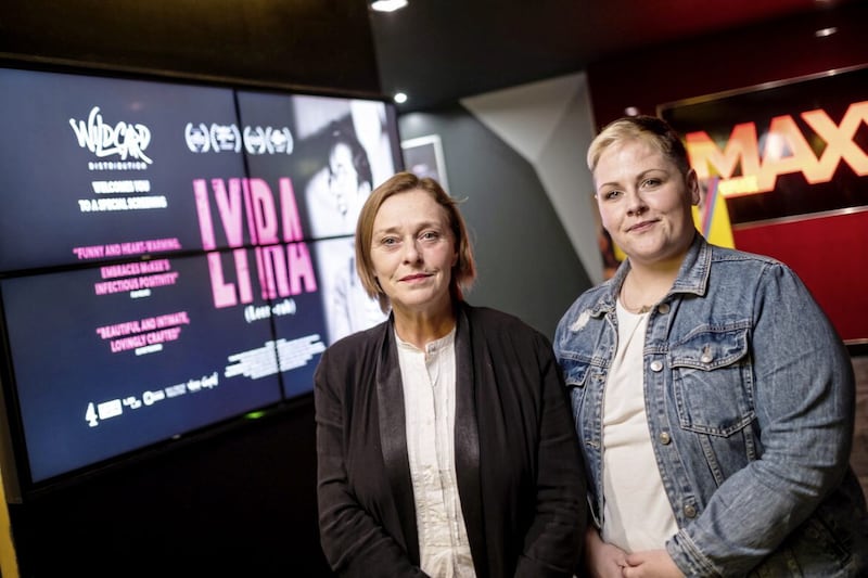 Director, Alison Millar pictured with Lyra&rsquo;s partner, Sara Canning 