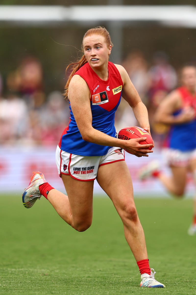 Blaithin Mackin in action for the Melbourne Demons. Picture: AFL Photos