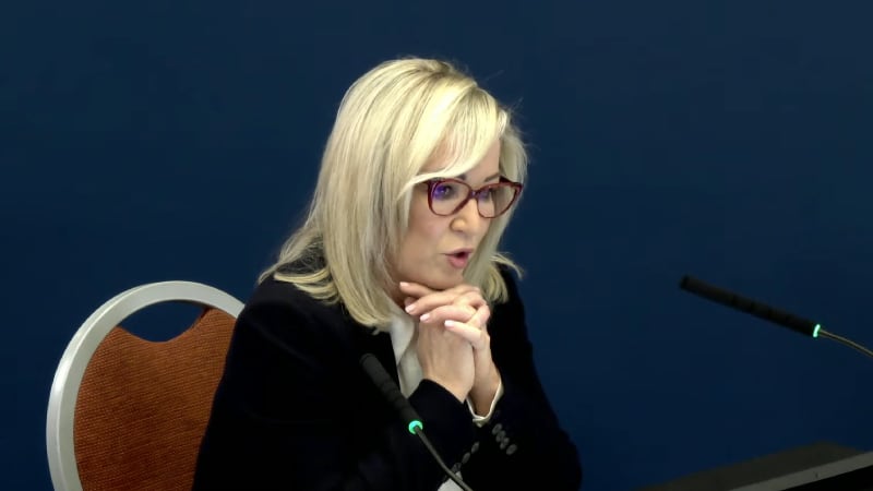 Michelle O'Neill is giving evidence to the Covid Inquiry in Belfast